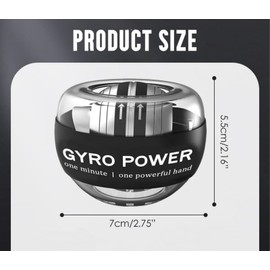 Wrist Trainer Ball Hand Exerciser Strengthener Grip Workout with LED Light Physical Power Training Gym Fitness Equipment Accessories Portable Stress Relief for Sports Enthusiasts Bowling Gadgets Gifts