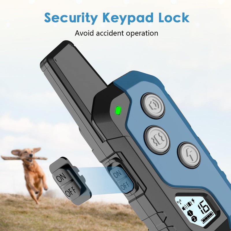 Shock Collar for Dogs, IP67 Waterproof Dog Training Collar with