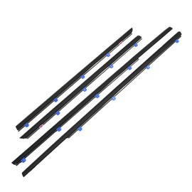 Motoforti Weatherstrip Window Trim Seal Belt Kit, Car Outside Window Seal Belt, for Honda Civic 2012-2015, ABS, 72450TR0A01, Black, 1 Set, Front Rear Left Driver Right Passenger Side