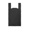 200 Bolsas tipo Camiseta Negras Degradables de 29 x 55