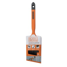 Black+Decker 3-Inch Performance TPR Angle Paint Brush - Durable Bristles and Comfortable Grip - Ideal for Home Painting