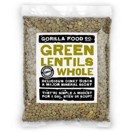 Gorilla Food Co. Green Lentils Whole Dried - 400g