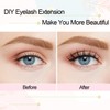 Fenshine Cluster Lashes Individual Lashes Wide Stem C/D Curl 9-15