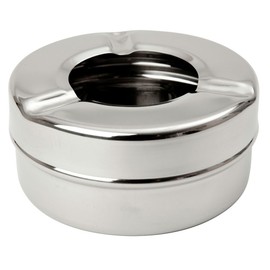 3 1/2" St/Steel Windproof Ashtray
