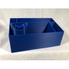 Paper Crafting Organizer with Glue Holder for Tombow Liquid Glues (Blue)