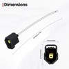 Qinyra Oil Pressure Sensor Connector Pigtail with Butt Connector Compatible