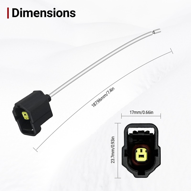 Qinyra Oil Pressure Sensor Connector Pigtail with Butt Connector Compatible