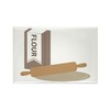 CafePress Rolling Pin & Flour Magnets Rectangle Magnet, 3"x2" Refrigerator