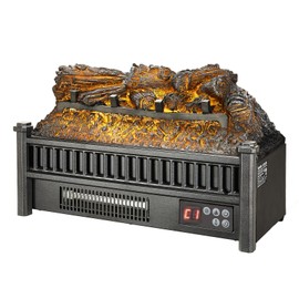 VEVOR 20 Inch Electric Fireplace Log Heater, Fireplace Insert with Remote Control, 5 Flame Brightness Levels, Thermostat, 24H Timer, Overheat Protection, for Home and Office Decor, Black