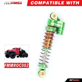 RCAWD for FMS FCX24 1/24 & 1/18 crawlers Shock Absorber Upgrades, Front Rear RC Shocks Damper Parts Aluminum # C3002 Green