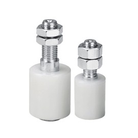 DOJA Industrial | Nylon Sliding Castors | 25 mm x 35 mm | 4 Units | Sliding Door Rail | Guide Roller | Nylon Wheels | Sliding Doors Guide Wheel Bearing | Runners Floor Wheel | Floor Guide