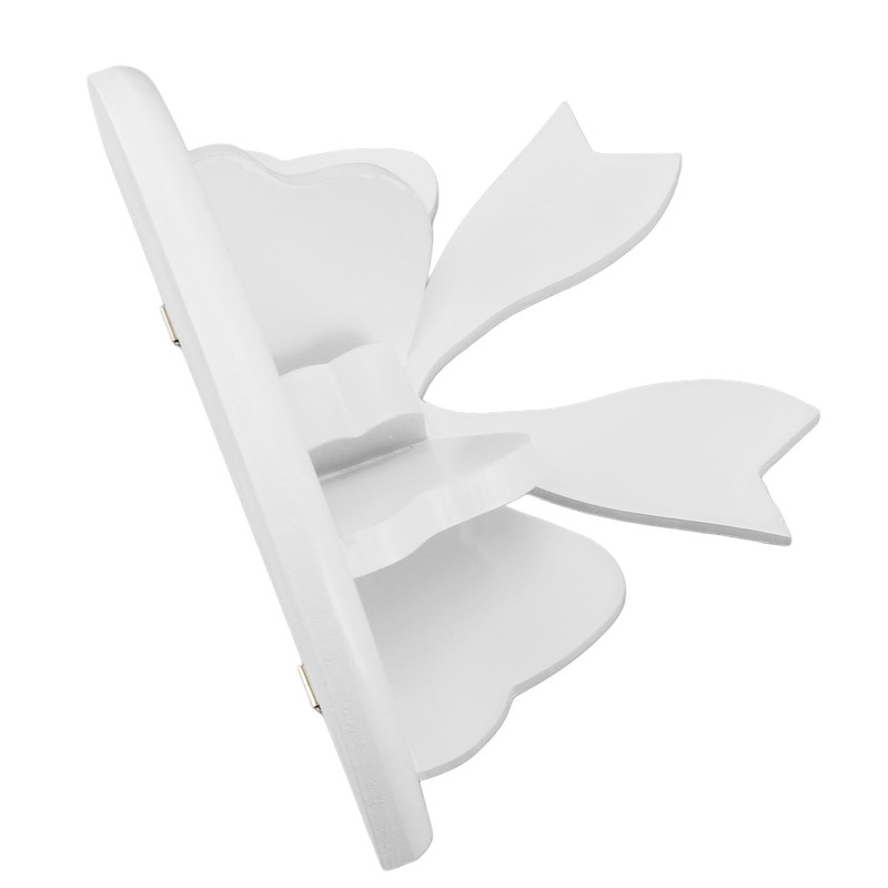 Wooden Bow Shelf Cute Bow Nordic Style Tie Shape Density
