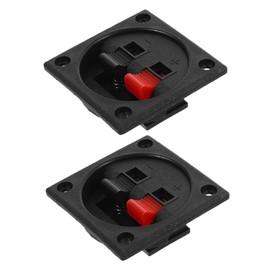 TEHAUX 2PCS Speaker Box Terminal Cup Connectors Square Binding Post for High Fidelity Sound Transmission Durable and Versatile Audio Connectors for Home Theater and Live Performances