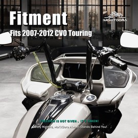 MoKitDora 77" Braided Hydraulic Clutch Cable for 12"14" Bars Compatible with 2009-2012 Touring Electra Road Street Glide CVO Models, Silver