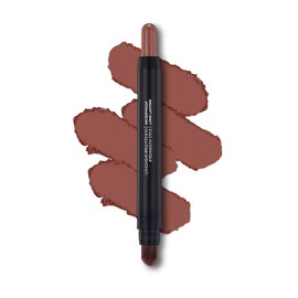 Melsintern Dark Brown Dual Ended Eyeshadow Stick 12 Colors Matte and Shimmer Waterproof Long Lasting Creamy Eyeshadow Pencil for Smokey Eye Natural Everyday Makeup