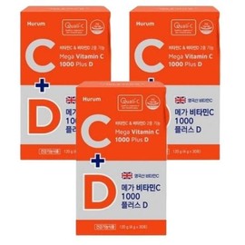 Sellerhub [단비] 휴럼 메가 비타민C 1000 플러스 D 30포 x 3개 (S47364400) [Danbi] Hurum Mega Vitamin C 1000 Plus D 30 Sachets x 3 Packs (S47364400)