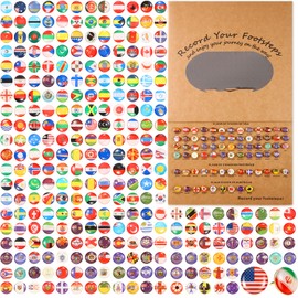 291 Pcs Flags Push Pins for Map World Flags Push Pins National Flag Thumb Tacks Creative Drawing Pins for World Travel Map, Bulletin Board, Pinboard, Office