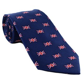 Michelsons of London Small Union Jack Pattern Silk Tie