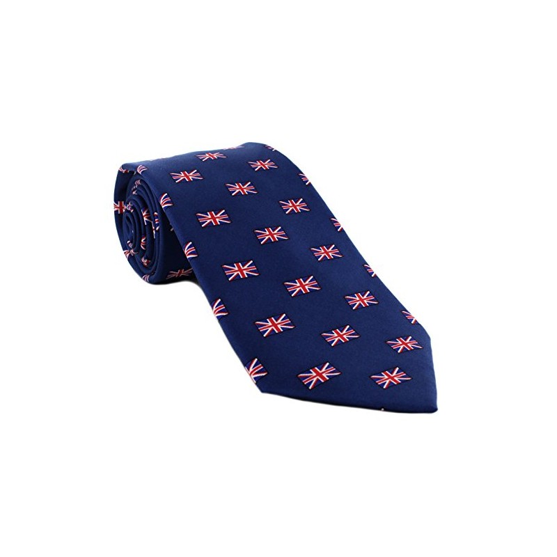 Michelsons of London Small Union Jack Pattern Silk Tie