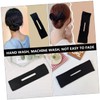 Baluue 3pcs Black Hair Bun Maker Lazy Hair Curler Headbands
