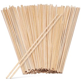 OATIPHO 100pcs Wick Round Wooden Rods, Wooden Square Dowel Rods, Length 30cm Diameter 3mm Craft Sticks for Craft Unfinished Hardwood Wood Craft Sticks Wood Mold Balsa Wood Stick Wood Trim DIY Handmade