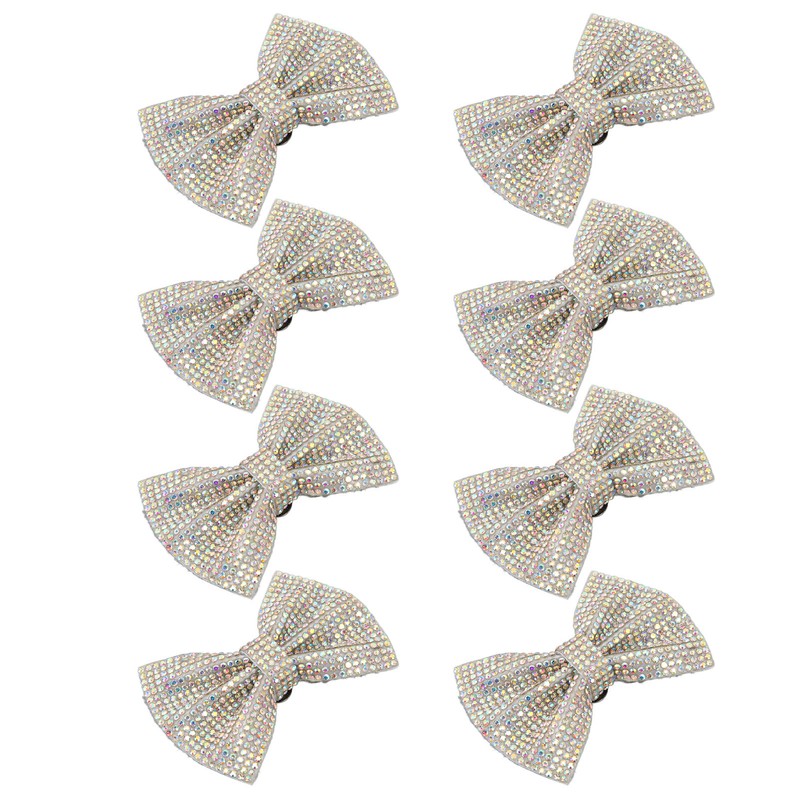 8pcs Bow Shoe Clips Detachable Bowknot Shoe Buckle Decorative Removable