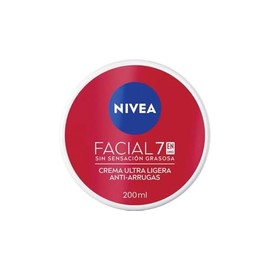 NIVEA Crema Facial Hidratante Antiedad 7 En 1 Cuidado Anti Arrugas (200 ml), crema reafirmante de sensación ligera y rápida absorción 24 horas de humectación sin sensación grasosa con antioxidantes