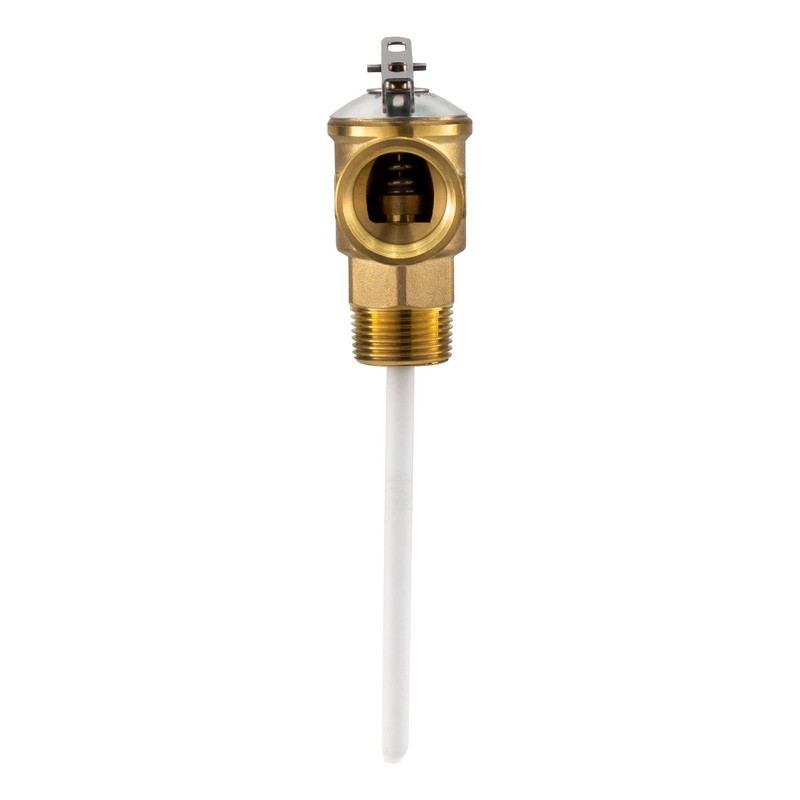 RecPro 1/2" RV Pressure Relief Valve with 4" Epoxy-Coated Probe
