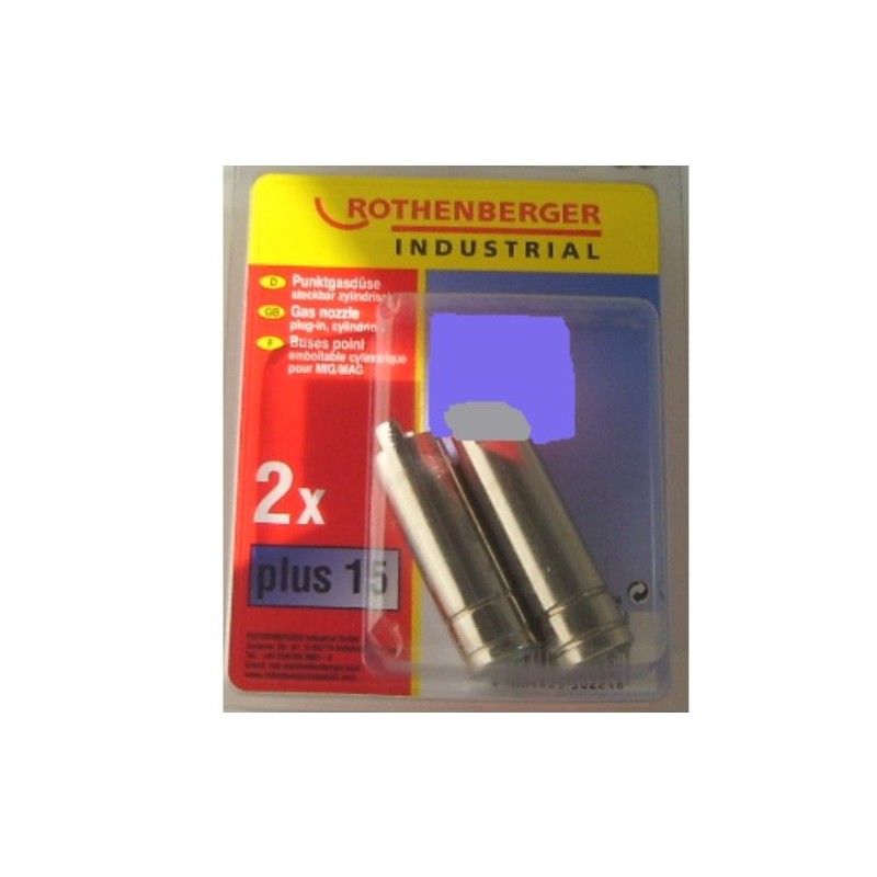 Rothenberger Industrial I Point Gas Nozzle Cylindrical Pluggable Set of