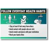 PosterEnvy Follow Everyday Health Habits - NEW public safety POSTER