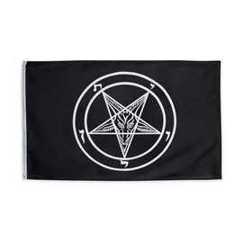 ANJOR 3x5 Fts Baphomet Church Templar Satan Flag