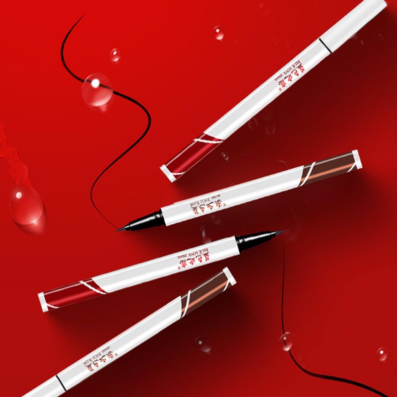 BLUE LOVE Waterproof Liquid Eyeliner Pen - Long Lasting Smudge