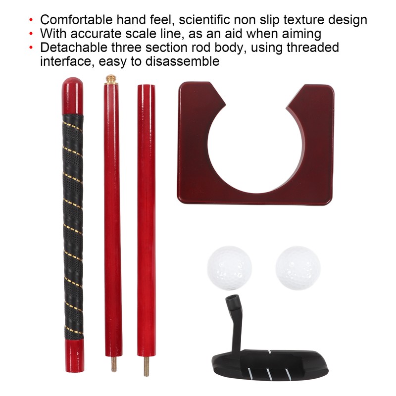 Portable Golf Putting Gift Set 3 Section Golf Putter Practice