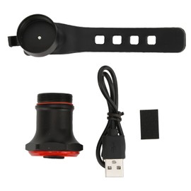 MEROCA WR25 Smart Bike Induction Tail Light USB Rechargeable Brake Sensing Warning Light(WR25 Seatpost Mounted Tail Light Black [high Brightness 100lm] )