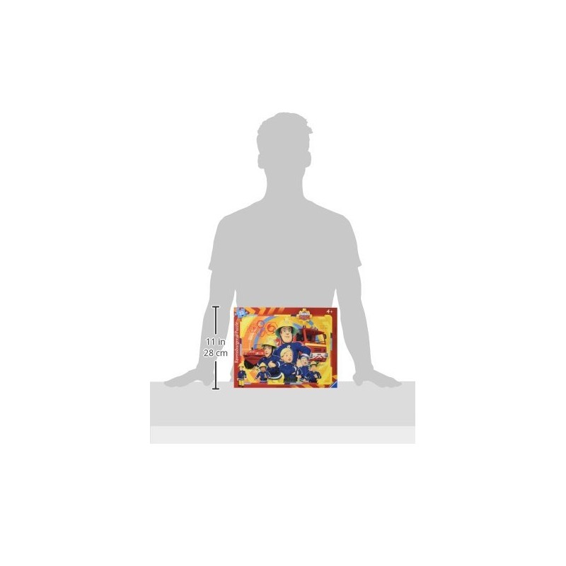 Ravensburger Ravensburger Kinderpuzzle - 06114 Sam, der Feuerwehrmann - Rahmenpuzzle