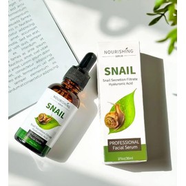 Snail secretion serum for wrinkles, dark circles and scars, snail secretion filtrate collagen, hyaluronic acid, anti-ageing gold lifting & firming serum, 30 ml nourishing face serum