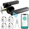 Zengtumy Fingerprint Door Lock, Door Locks for Bedrooms, Biometric Door
