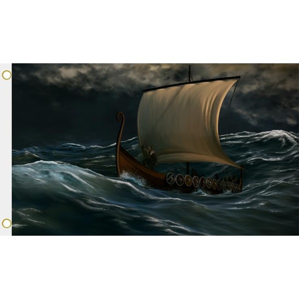 U24 Flag Viking Ship Motif No. 1 Hoisting Flag 90