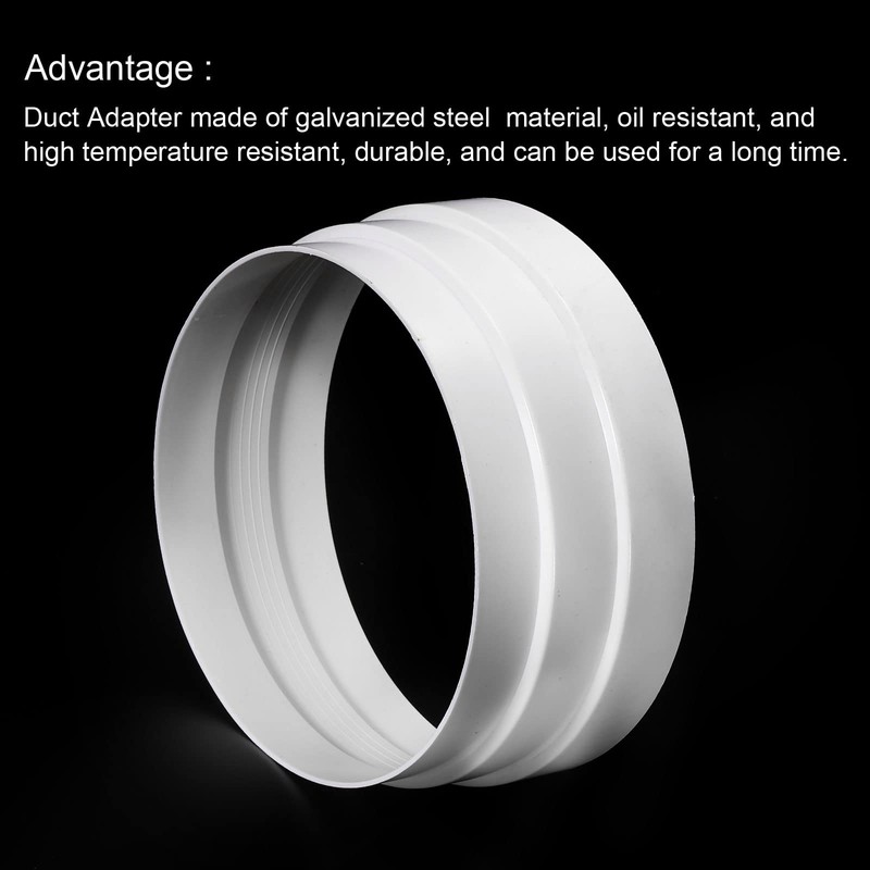 MECCANIXITY Duct Inline Reducer 7-7.87 Inch Plastic Round Duct Adapter