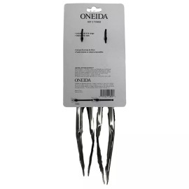 Oneida Set of 2 Tongs - (2) 9 IN Tongs - Kitchen Utensil - Stainless Steel