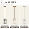 YSHomeStunn Gold Crystal Pendant Lights Kitchen Island 2-Pack Pendants Light