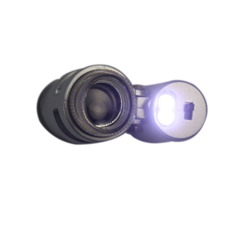 Lupa de microscopio de 45 aumentos con 2 bolsillos de