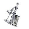 Metal Art Pen Pencil Holder Iron Saxophone Man Music Figure