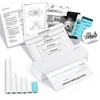 Jadens Portable Thermal Printers,Wireless Bluetooth Smart Printer with 6 Roll