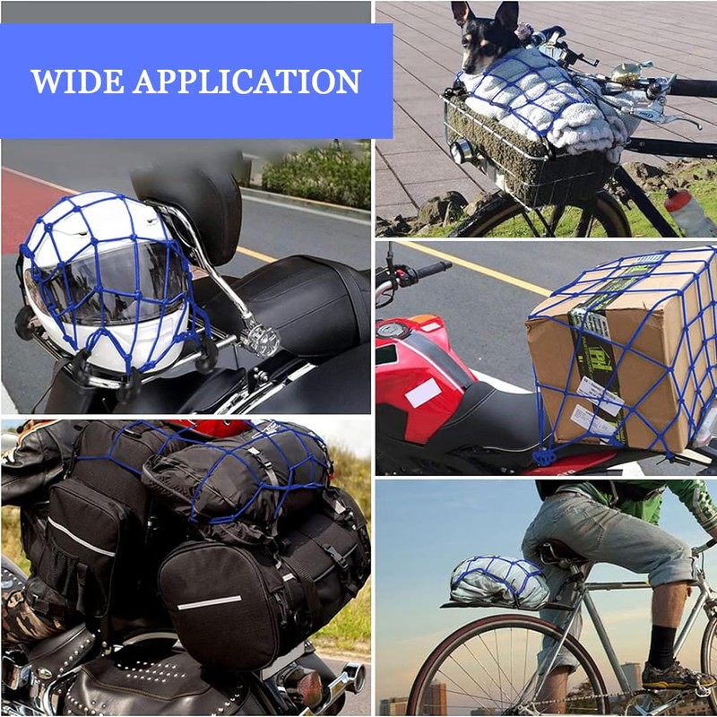 25 x 25 cm Elastic Bungee Luggage Cargo Net with