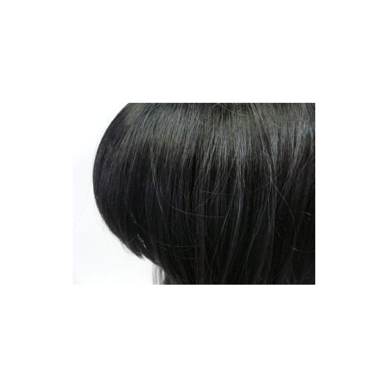 J-Cube Black Hair Wig Long Straight Bangs