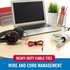 VELCRO Brand Heavy Duty Cable Ties Reusable | 60Pc Bulk