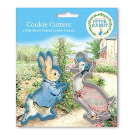 Creative Party K0006/PR Peter Rabbit Poly-Resin Coated Cookie Cutters, 4.1"-2 Pcs