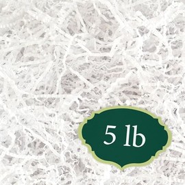 Arcadia Garden Products Paper Shred Filler - Crinkle Cut - 5 lb - White