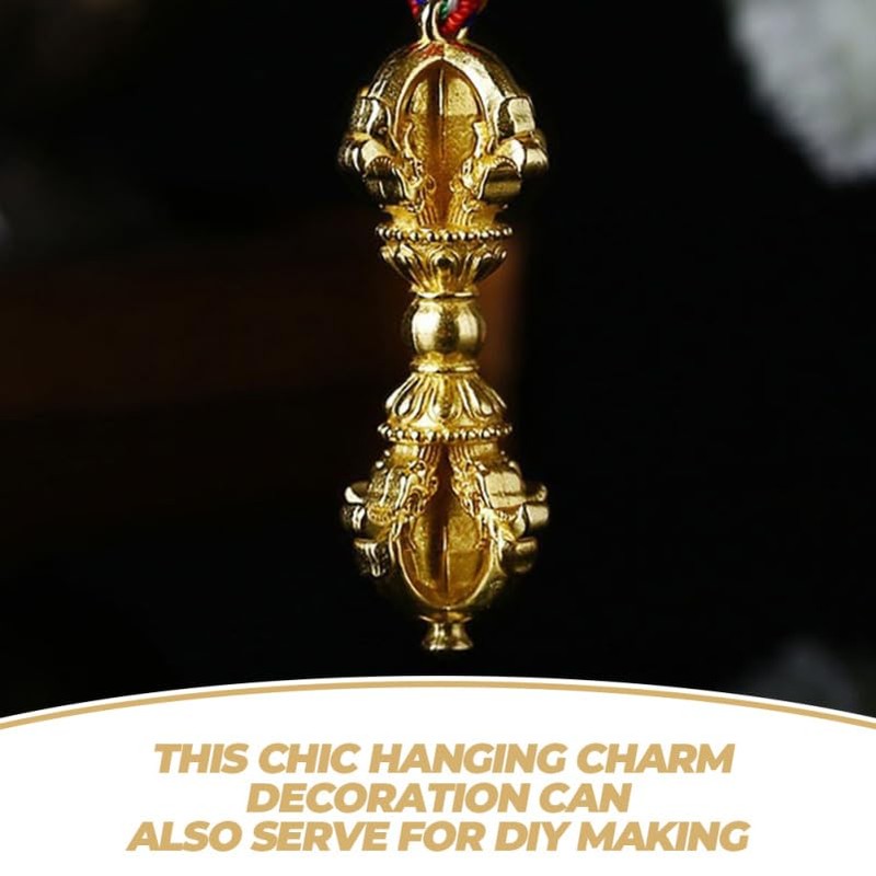 HOOTNEE Antique Vajra Pendant Mini Tibetan Copper Vajra Ornament for